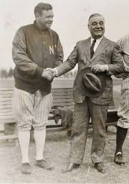 Colonel Jacob Ruppert with Babe Ruth