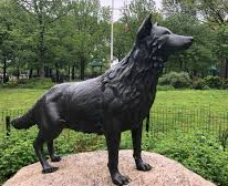 Coyote Statue in Van Cortlandt Park